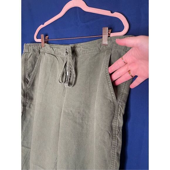 J. Crew linen drawstring pants L - Picture 2 of 9